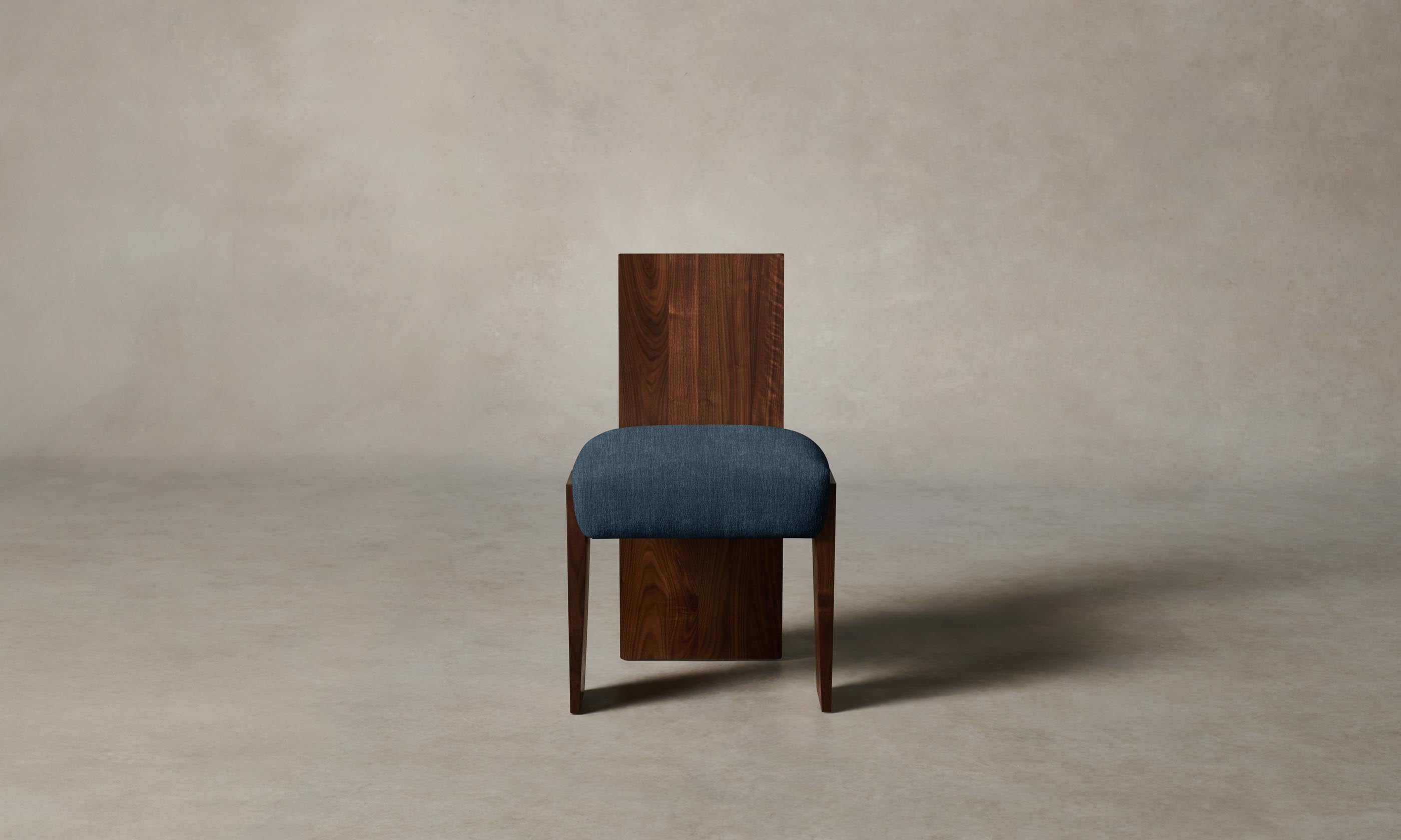 Garrett Dining Chair - Modern Performance Tweed & Denim Upholstery - Perfect for Kitchen, Dining Room, and Home Office Seating