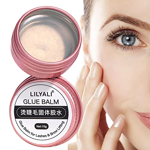 Super Strong Lash Lift Adhesive Balm - Quick Dry Invisible Waterproof Eyelash Glue for Sensitive Eyes | Long Lasting Eyelash Perm Adhesive | Perfect for Salon Professionals & DIY Lash Lifting at Home