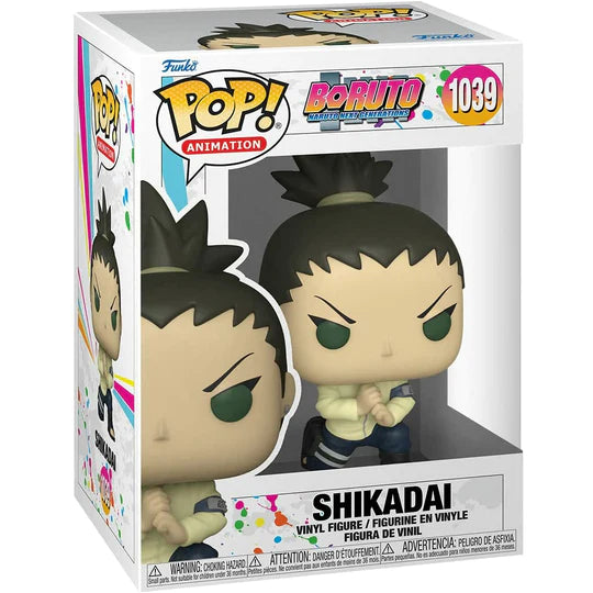 Shikadai Nara Funko Pop Vinyl Figure #1039 - Boruto: Naruto Next Generations - Exclusive Collectible with Protector Case - Perfect for Anime Fans & Display Collections