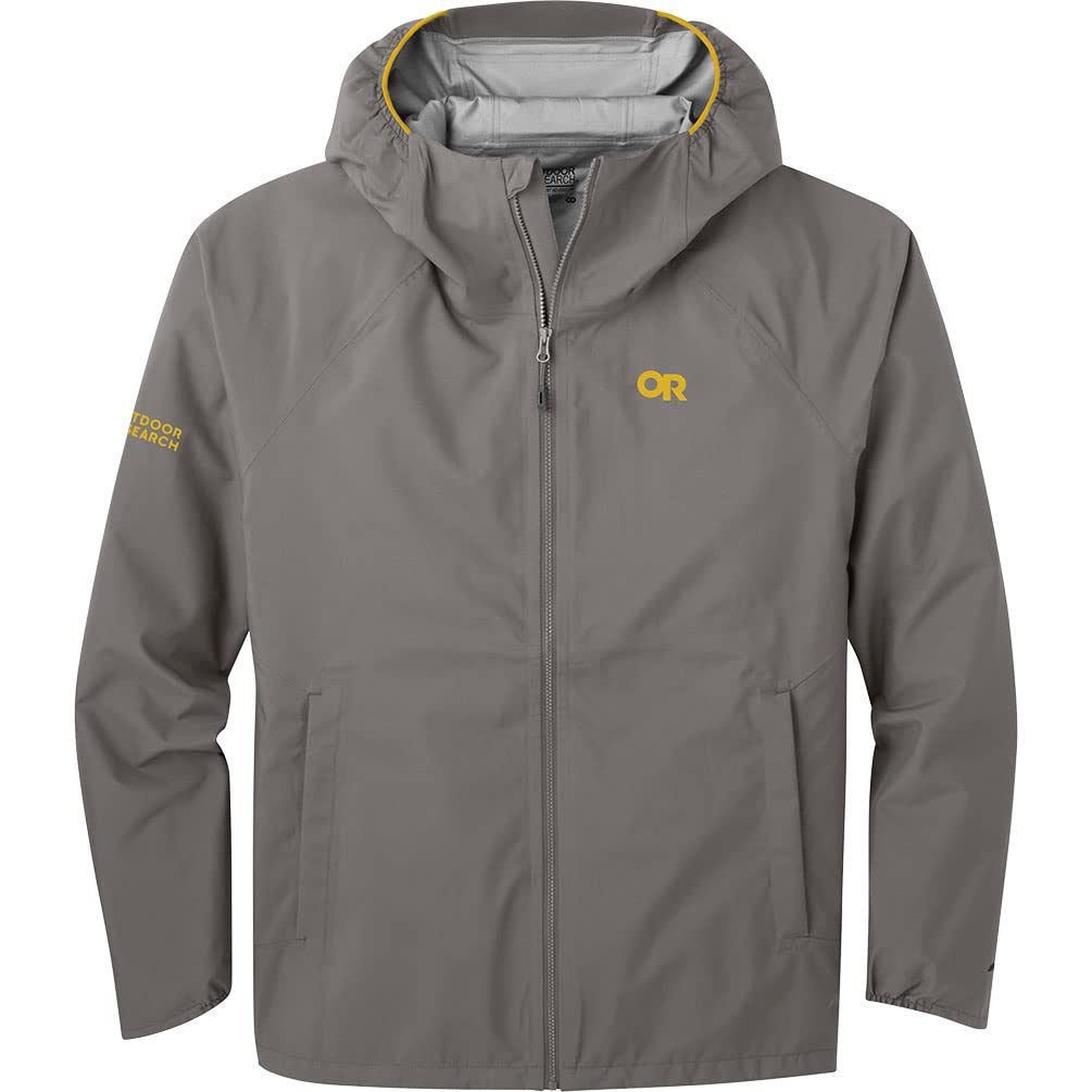 Outdoor Research Men's Motive AscentShell Waterproof Hiking Jacket - Lightweight & Breathable Raincoat for Camping, Backpacking & Outdoor Adventures