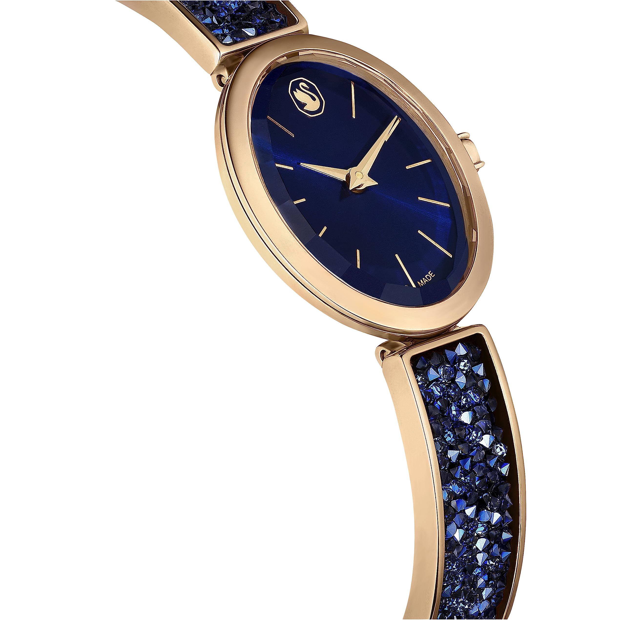 Swarovski Crystal Oval Watch for Women - Swiss Made Luxury Timepiece - Perfect for Gifts, Parties & Special Occasions