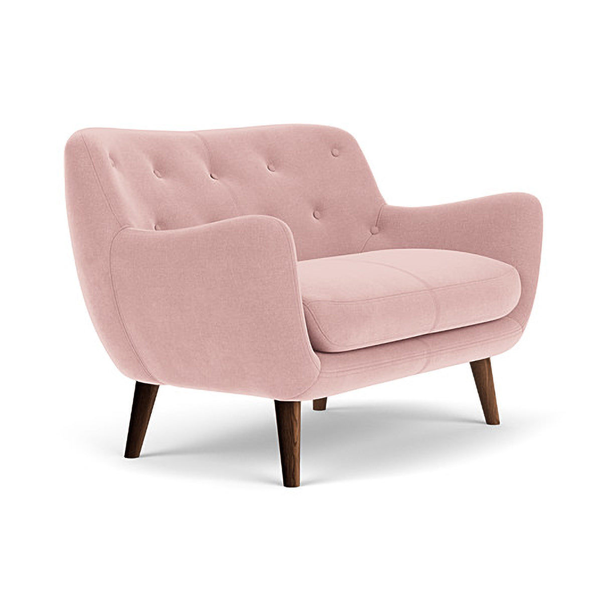 Herman Fabric 2 Seater Sofa - Modern Living Room Couch for Small Spaces, Apartment & Home Decor - Comfortable Loveseat with Soft Upholstery for Relaxing, Entertaining & Cozy Lounging