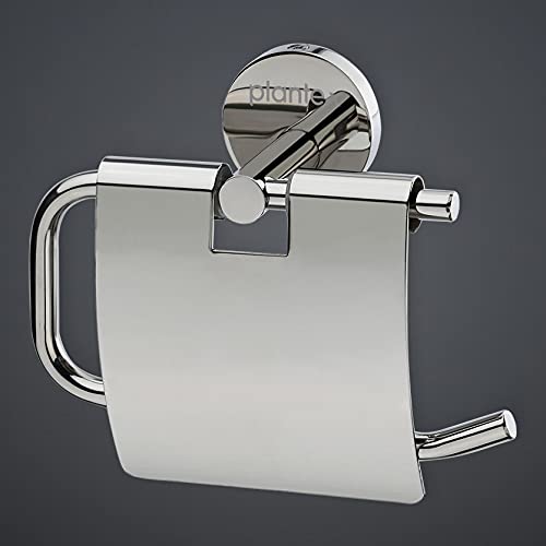 Plantex 304 Stainless Steel Toilet Paper Holder - Chrome Bathroom Tissue Roll Holder - Durable & Rustproof Bathroom Accessory for Home, Office & RV Use