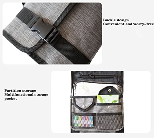 Waterproof Hanging Travel Toiletry Bag for Men & Women - Large Cosmetic Makeup Organizer with Multiple Pockets (23