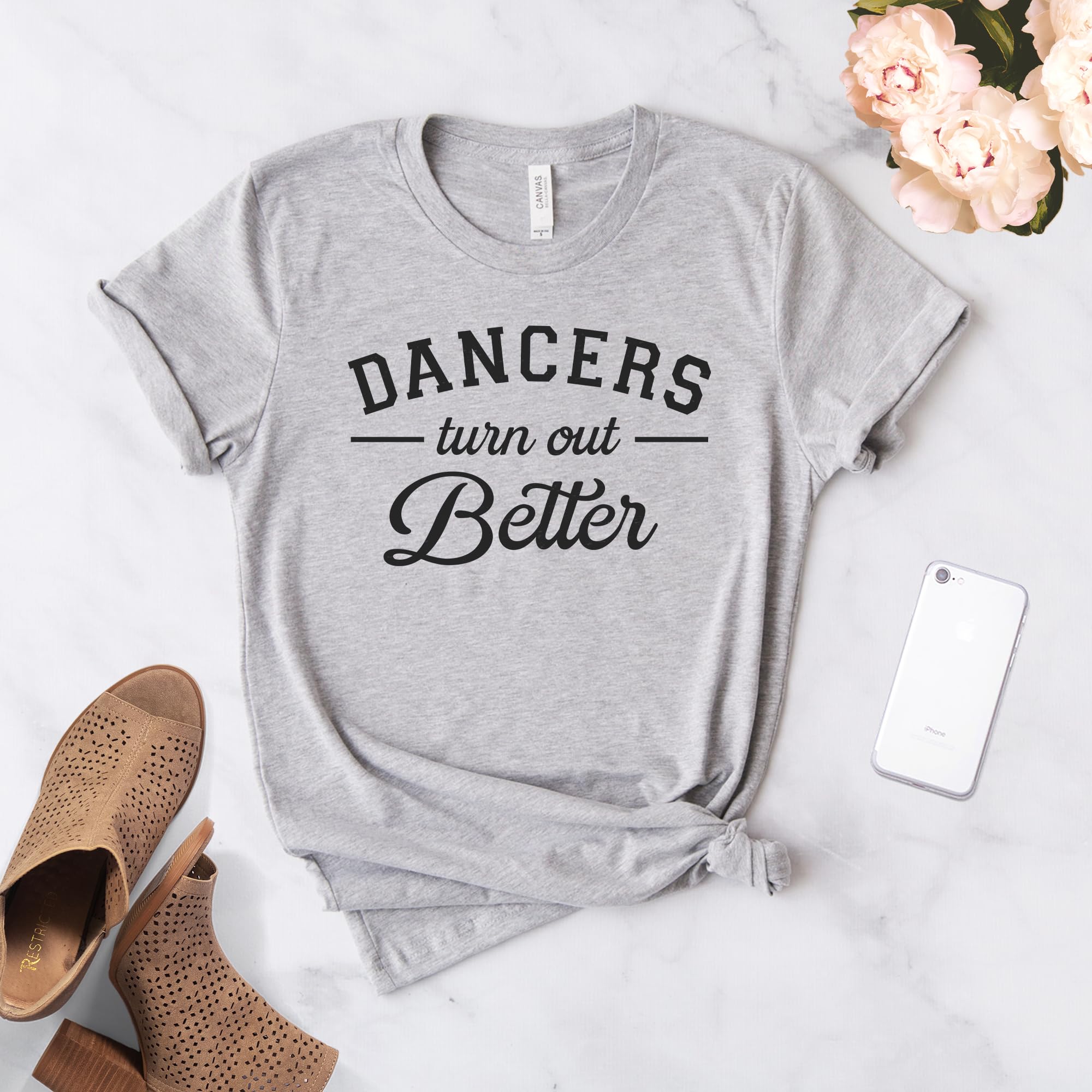Unisex Softstyle Ballet Dance Shirt - Perfect Gift for Dancers & Teachers - Dancers Turn Out Better - Ideal for Dance Classes, Performances & Rehearsals