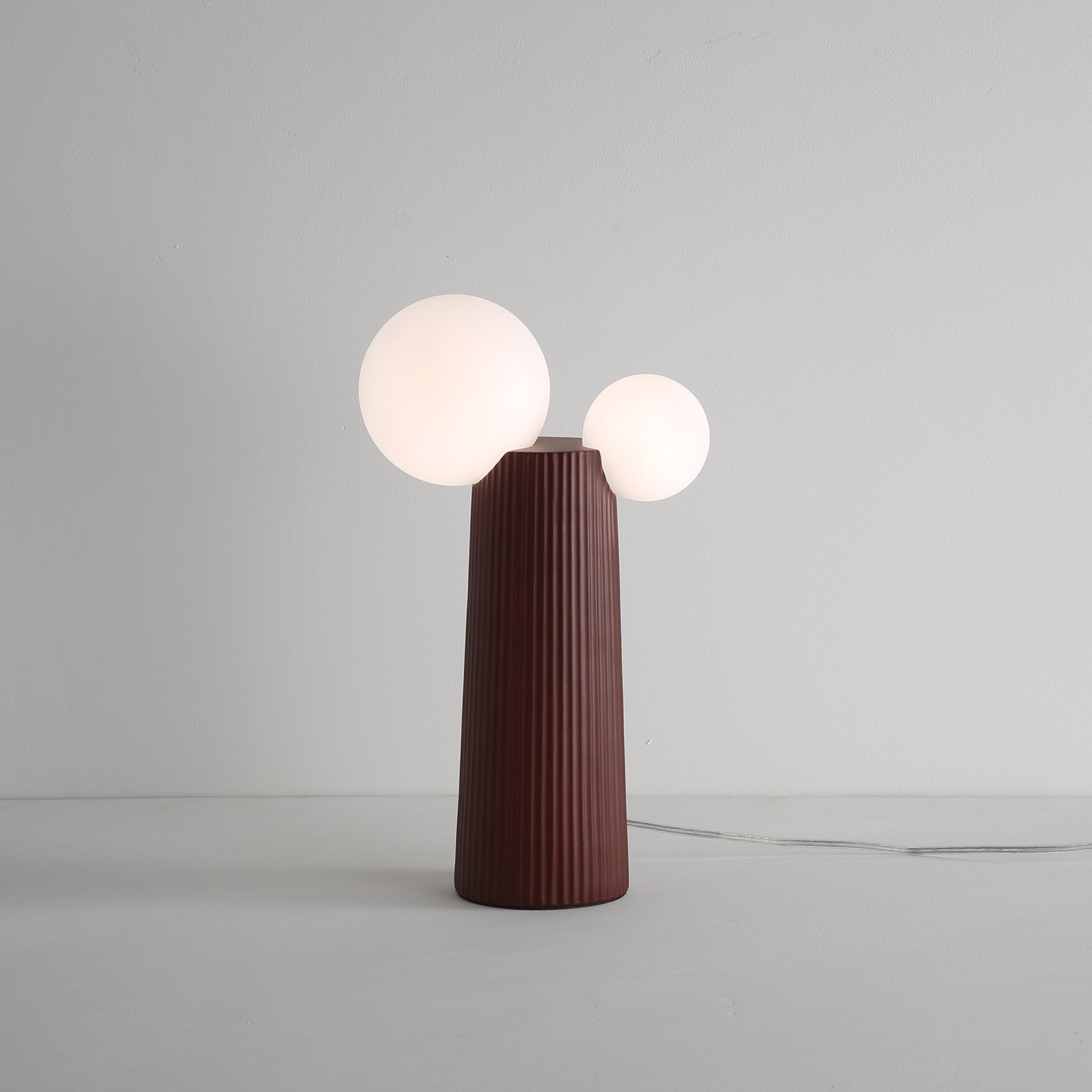 Modern LED Land Table Lamp - Adjustable Brightness, USB Charging Port for Bedroom, Living Room, Office - Perfect for Reading, Working & Night Light