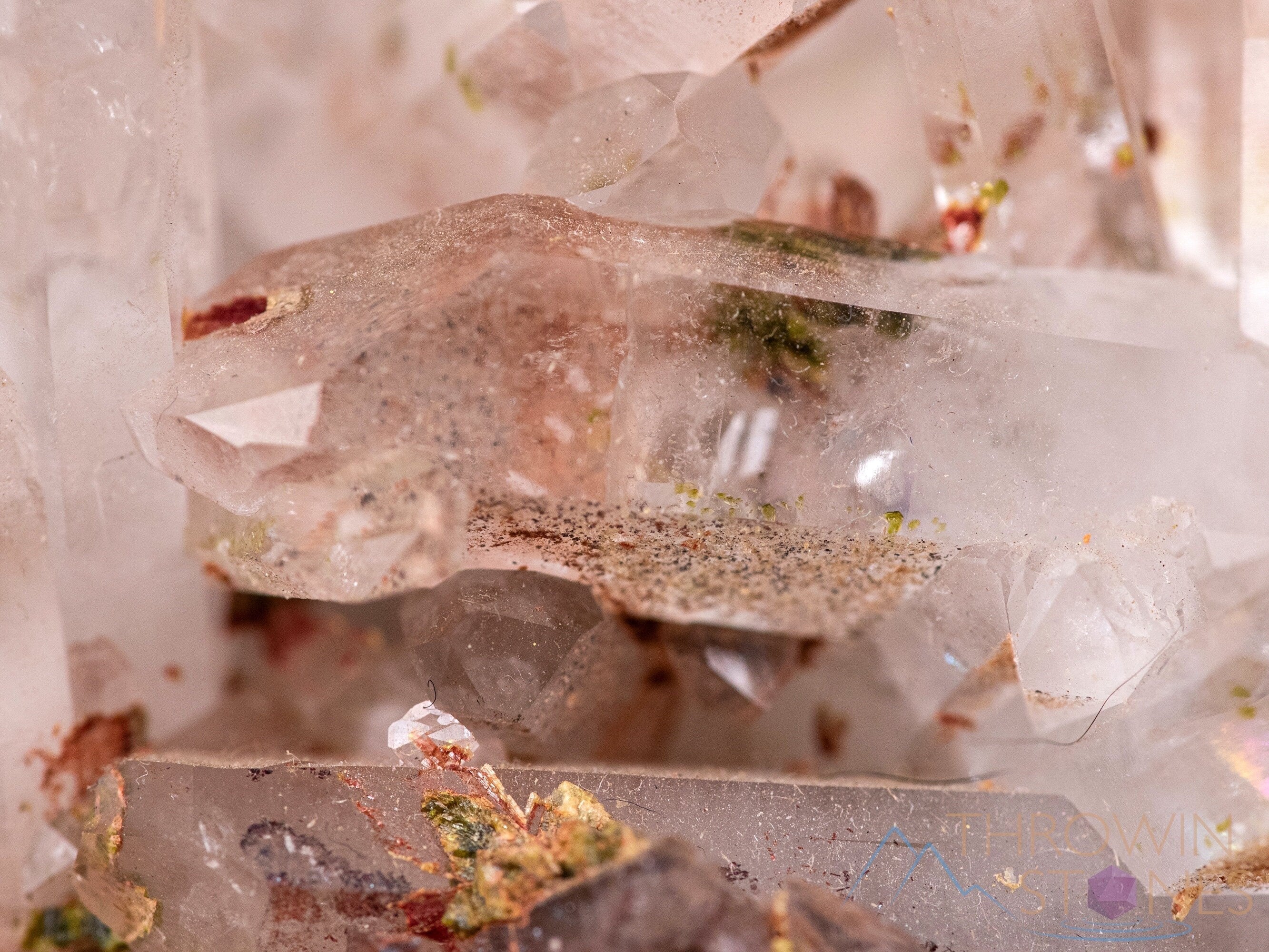 Messina Quartz with Hematite, Epidote, Piemontite - Natural Raw Crystal Cluster for Home Decor, Housewarming Gift & Healing Stones | Perfect for Meditation, Feng Shui & Spiritual Healing