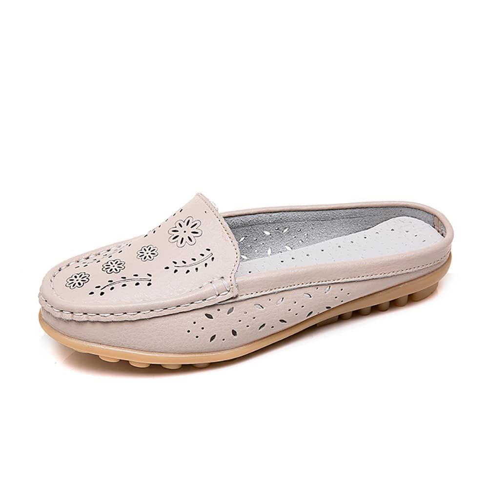 ANYWELL Women's Closed Toe Backless Mules & Clogs - Fashion Casual Slip-On High Heel Loafers for Girls and Ladies | Perfect for Office, Shopping & Daily Wear