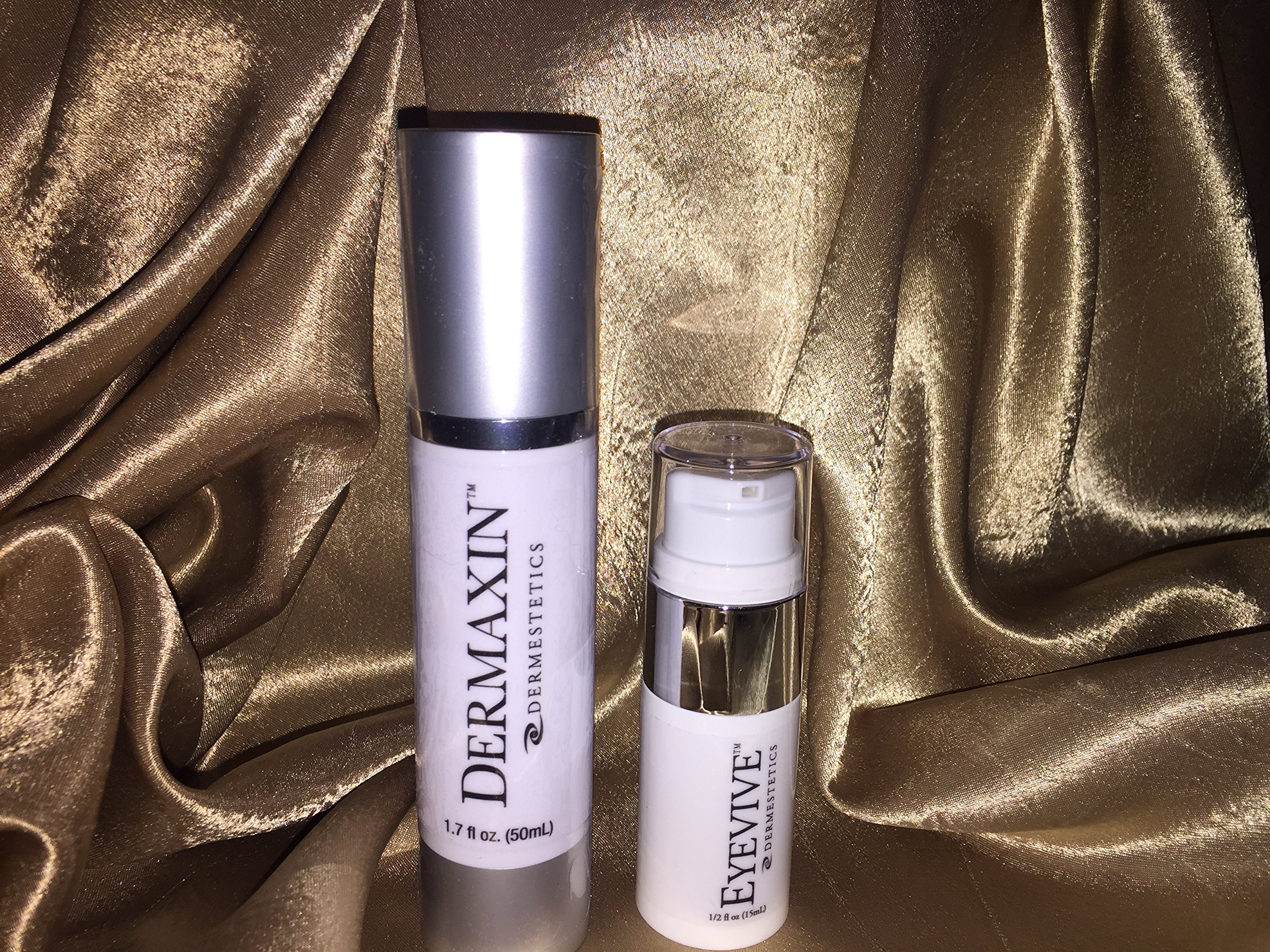 Best Anti-Aging Skincare Set - Dermaxin Wrinkle Moisturizer & Eyevive Eye Cream for Dark Circles & Puffiness - New Formula for Youthful, Radiant Skin - Perfect for Daily Anti-Wrinkle Routine & Nighttime Eye Care