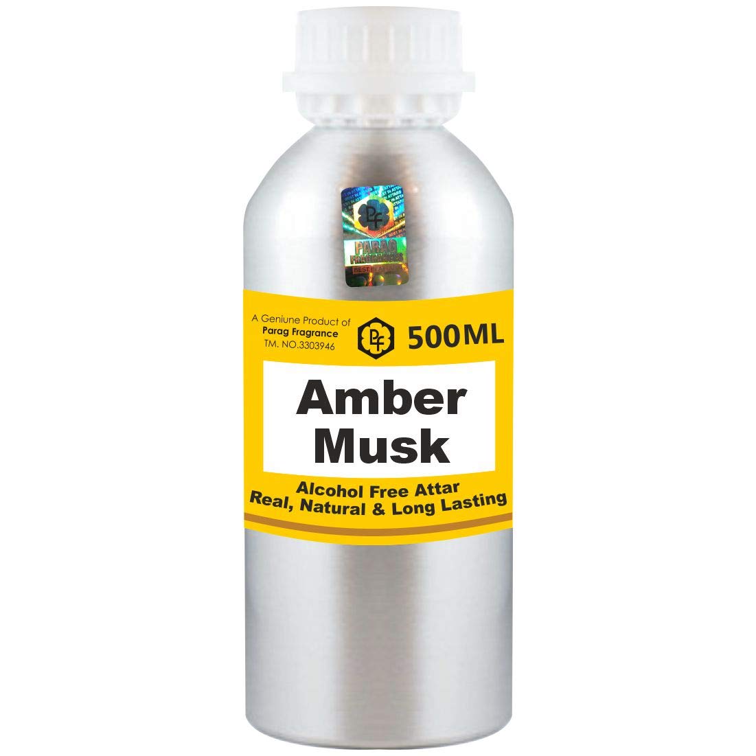 Premium Amber Musk Attar 500ml - Alcohol-Free Long Lasting Fragrance Oil for Men & Women | Islamic Religious Use | Wholesale Perfume Oil | Luxury Scent for Daily Wear, Special Occasions & Spiritual Ceremonies