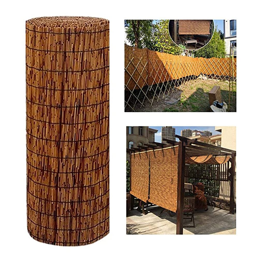 Natural Reed Fence Roll - Eco-Friendly Garden Privacy Screen | Shading Panel for Outdoor Decor | Perfect for Restaurant, Hotel & Patio Cover | Durable Awning & Backyard Fence Solution