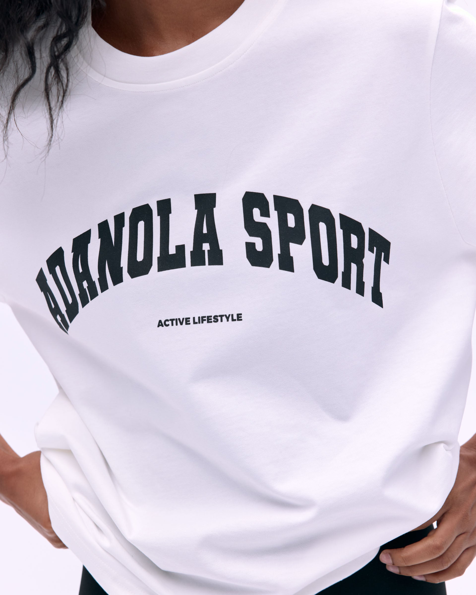 AS Oversized Short Sleeve T-Shirt for Women - Soft Cotton Relaxed Fit Tee - White Casual Shirt for Streetwear, Lounge & Summer Outfits