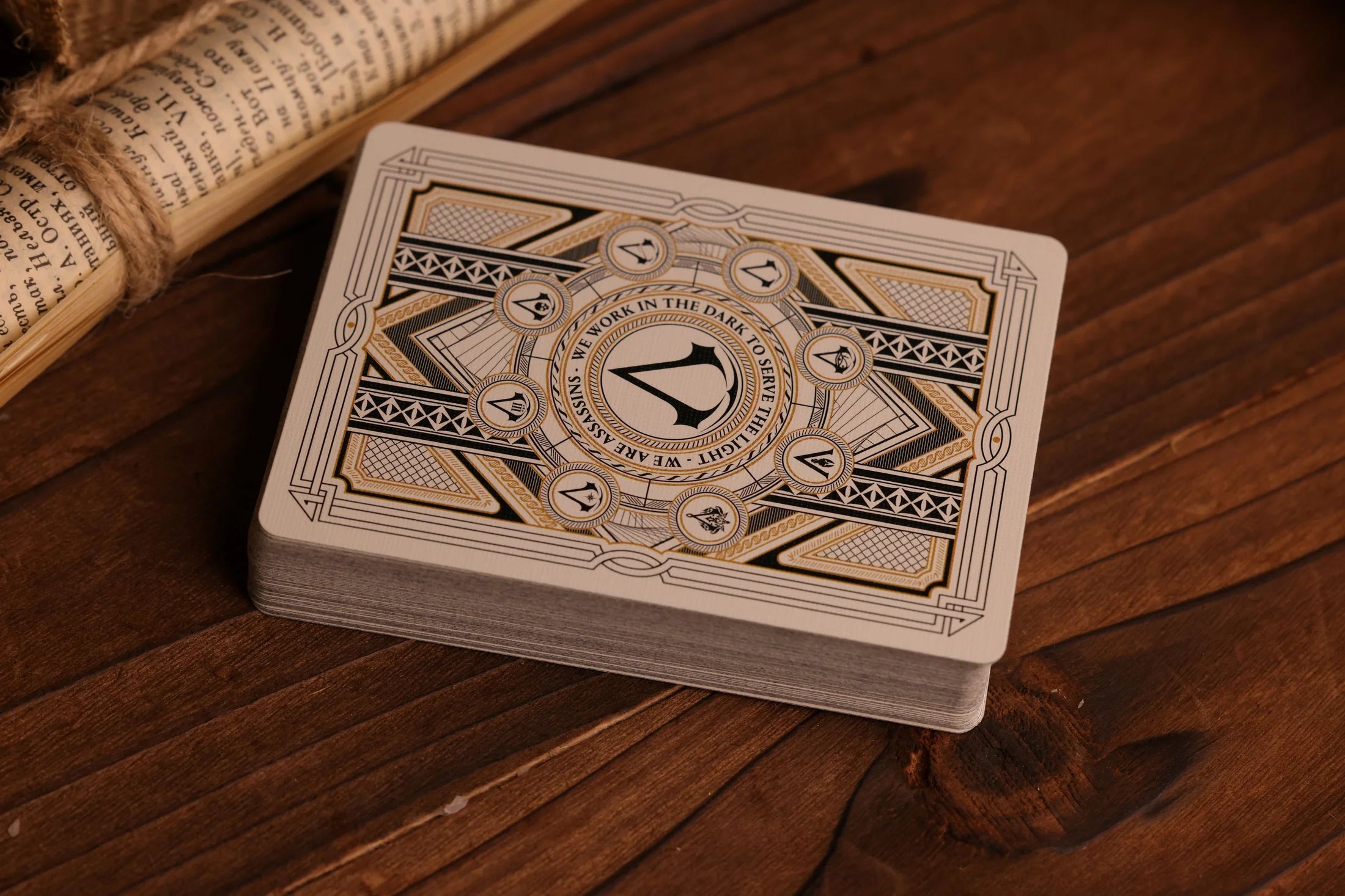 Assassin's Creed Black Hidden Blade Edition Playing Cards - Premium Collectible Card Deck for Game Fans & Card Collectors - Perfect for Game Nights, Gifts, and Cosplay Accessories