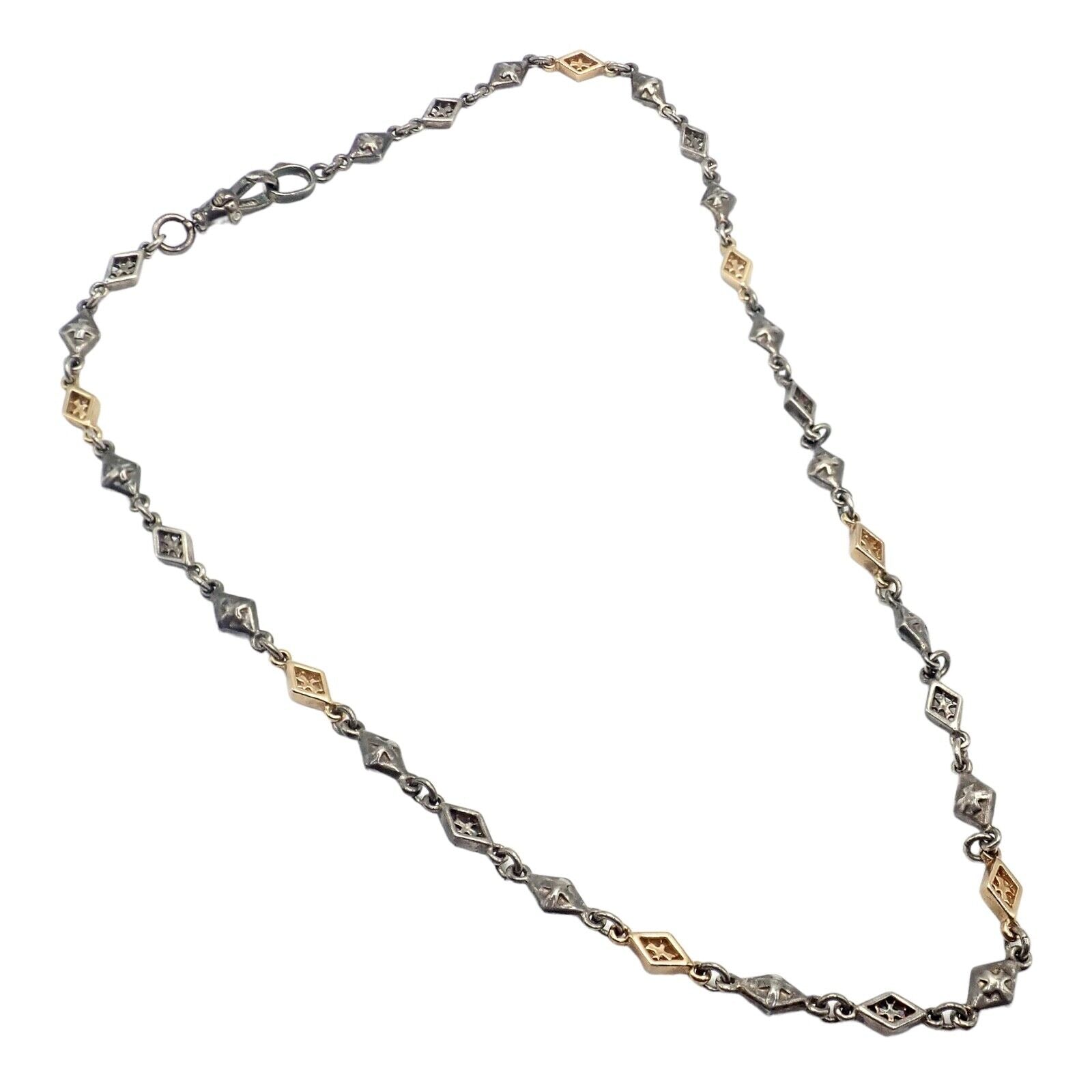 Authentic Loree Rodkin 18k Yellow Gold and Silver 16
