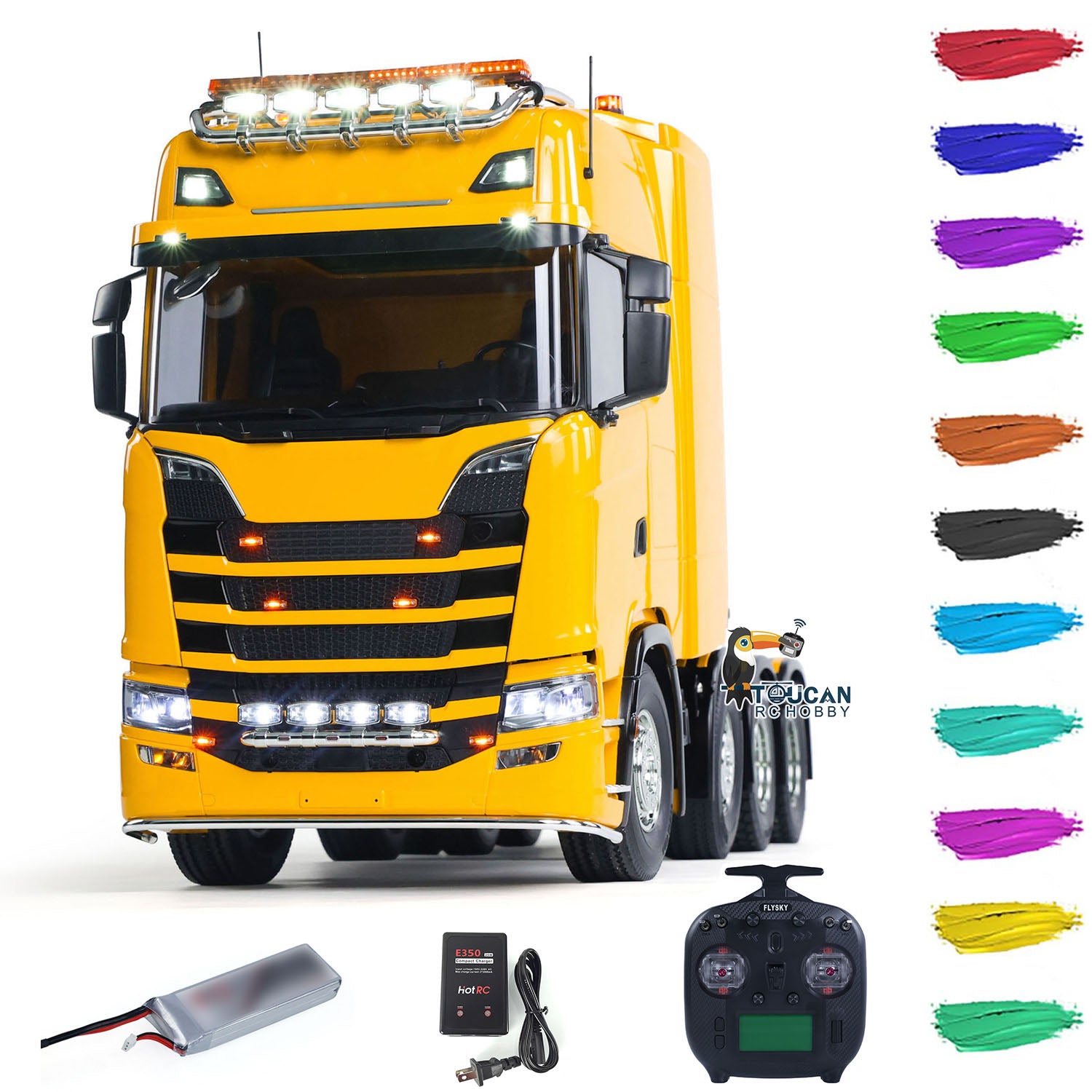 Pre Order TAMIYA 56371 1/14 Scale 8X4 770S RC Tractor Truck with Painted Body, Lights & Sound - Remote Control Model Truck for Hobbyists & Collectors - Perfect for Racing, Display & RC Enthusiasts