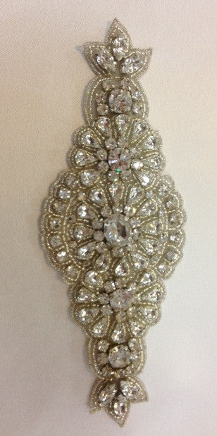 Belinda Diamante Motif Rhinestone Hair Clip - Elegant Crystal Hair Accessory for Women & Girls - Perfect for Weddings, Parties & Special Occasions