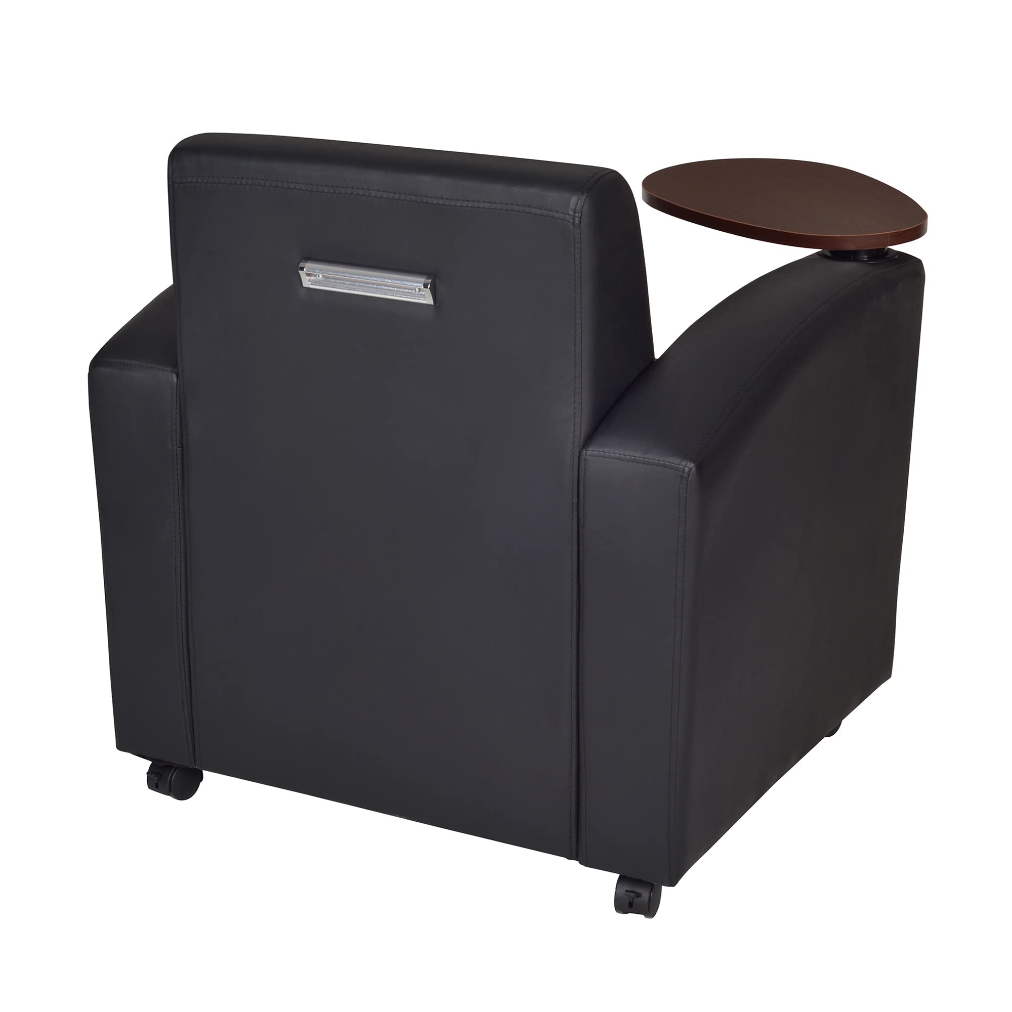Regency Nova Side Chair with Tablet Arm & Underseat Storage - Set of 2 Black/Java - Perfect for Home Office, Study Room & Small Spaces