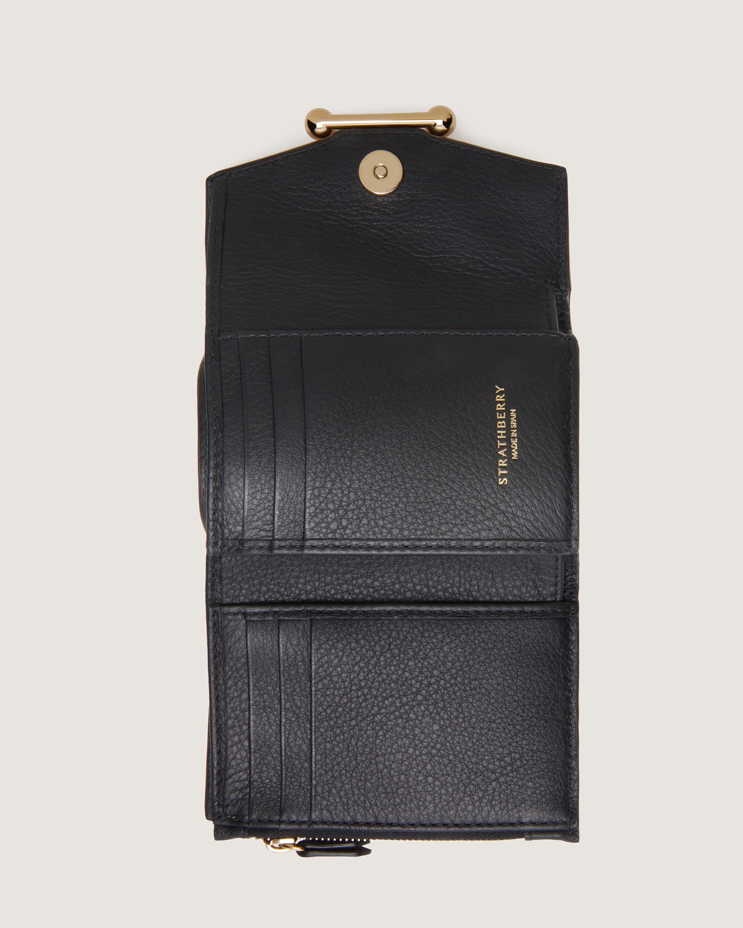 Stylish Metallic Gold Mosaic Trifold Wallet for Men & Women - RFID Blocking, Slim Design - Perfect for Everyday Use, Travel & Business