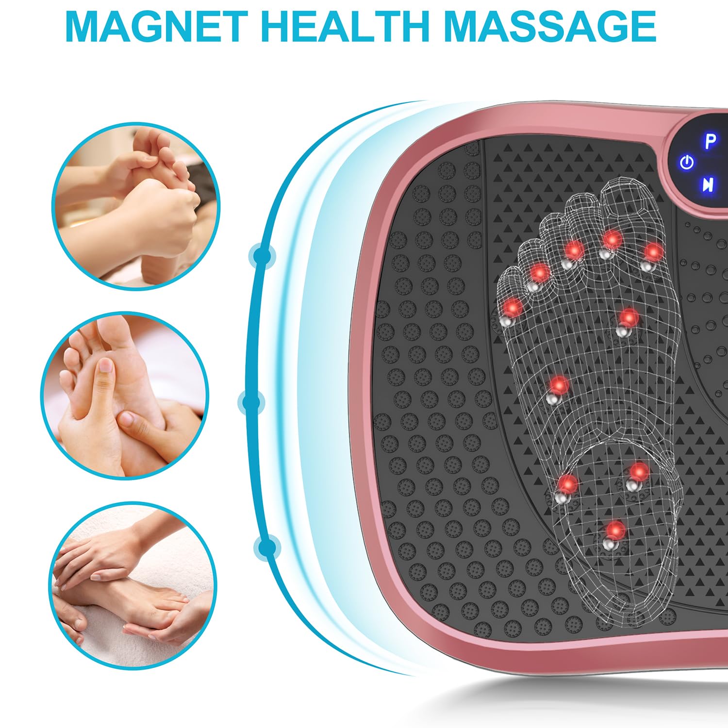 AXV Vibration Plate Exercise Machine - Full Body Workout Platform for Lymphatic Drainage & Weight Loss | Home Gym Equipment for Women & Men | Ideal for Fat Burning, Toning & Post-Workout Recovery
