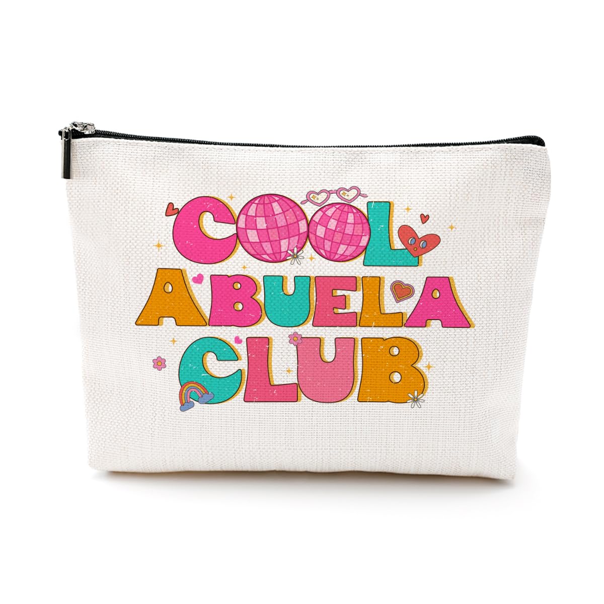 Funny & Cool Spanish Grandma Gifts - Cosmetic Makeup Bag for Abuela, Nana, Mimi & Mothers | Perfect for Mother's Day, Birthday, Christmas & Thank You Gifts | Great for Travel, Daily Use & Special Occasions