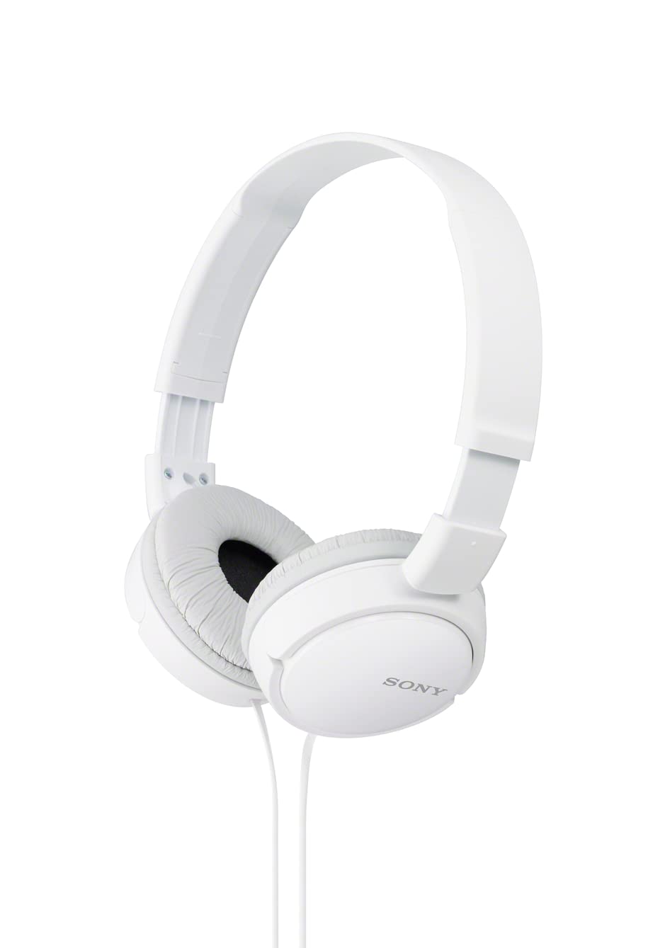 Sony MDR-ZX110 Lightweight Over-Ear Headphones with 30mm Drivers - White | Perfect for Travel, Gaming & Music Listening