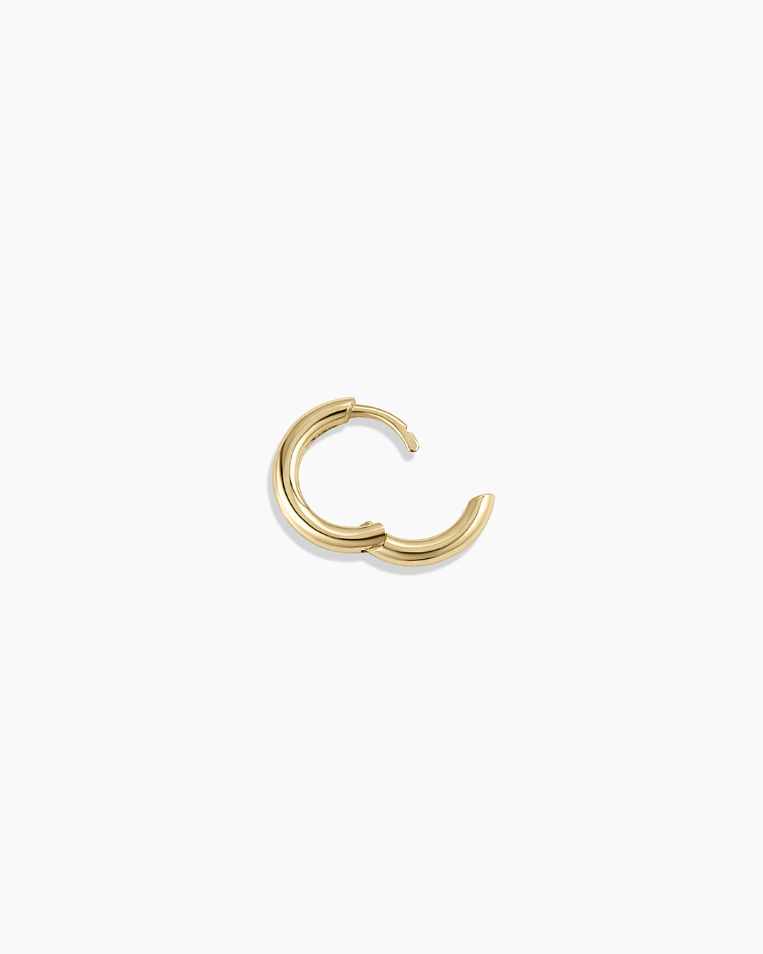 14K Gold Everyday Single Huggie Hoop Earrings for Women - Minimalist Dainty Huggie Hoops for Daily Wear, Work & Casual Outfits