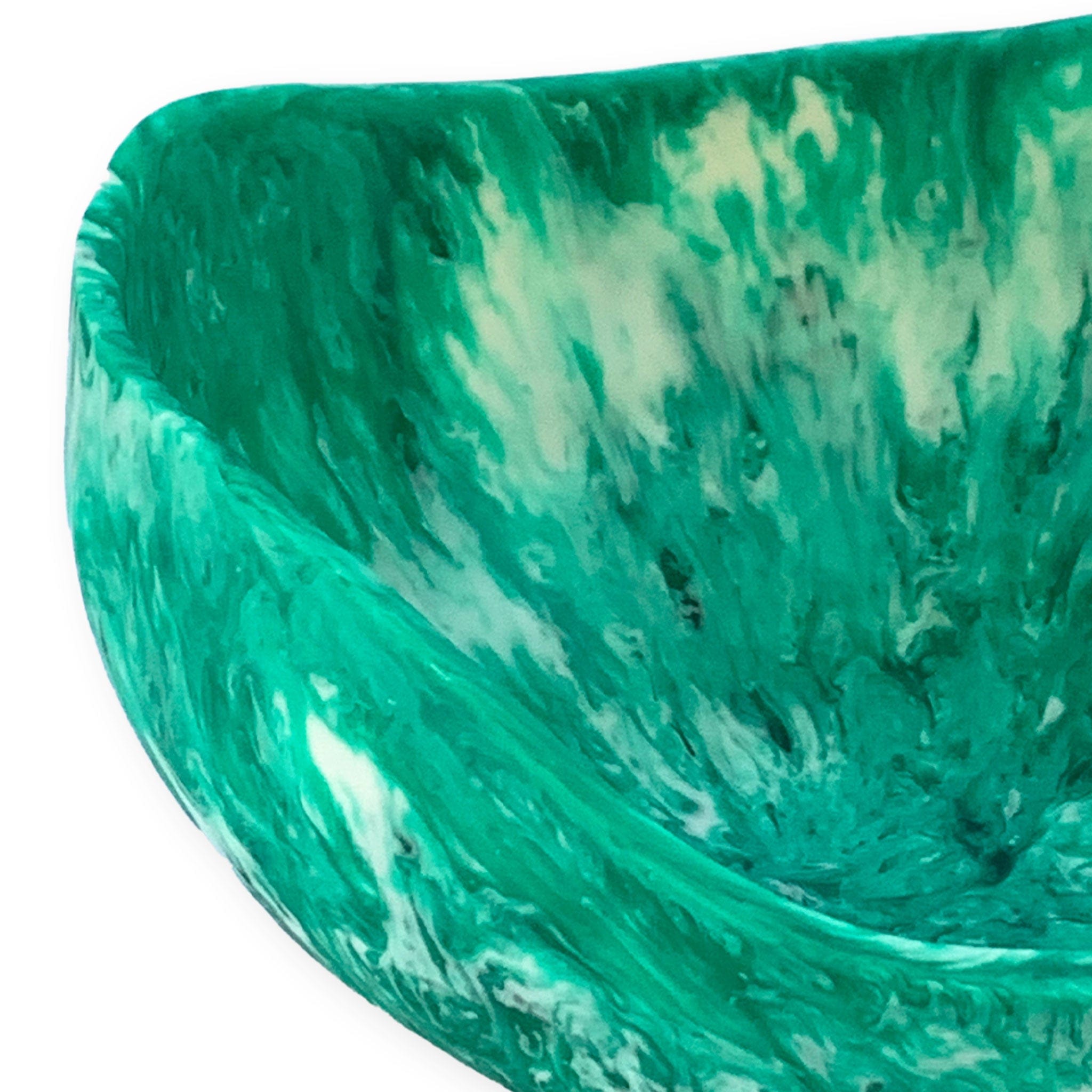 Handmade Teal Resin Swirl Bowl - Unique Decorative Serving Dish for Home Decor, Centerpiece, Candy Bowl & Gift Ideas