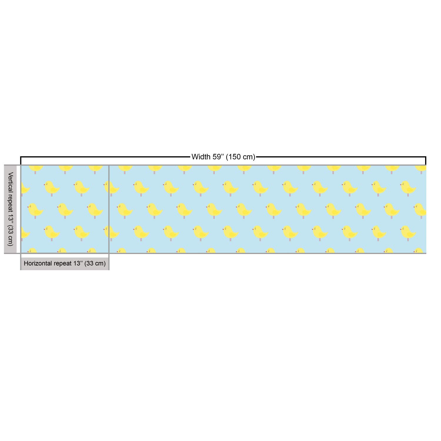 Ambesonne Yellow Bird Fabric - 5 Yards, Upholstery & Home Decor for Living Room