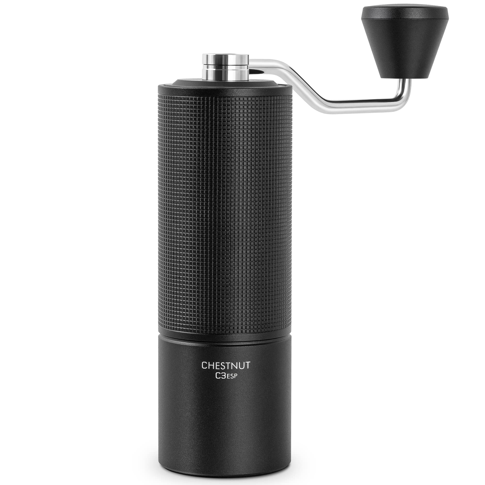 TIMEMORE Chestnut C3 ESP Manual Coffee Grinder - Adjustable Stainless Steel Conical Burr for Espresso, French Press, Pour Over & Cold Brew | Portable Hand Grinder for Home, Office & Travel Use - Black
