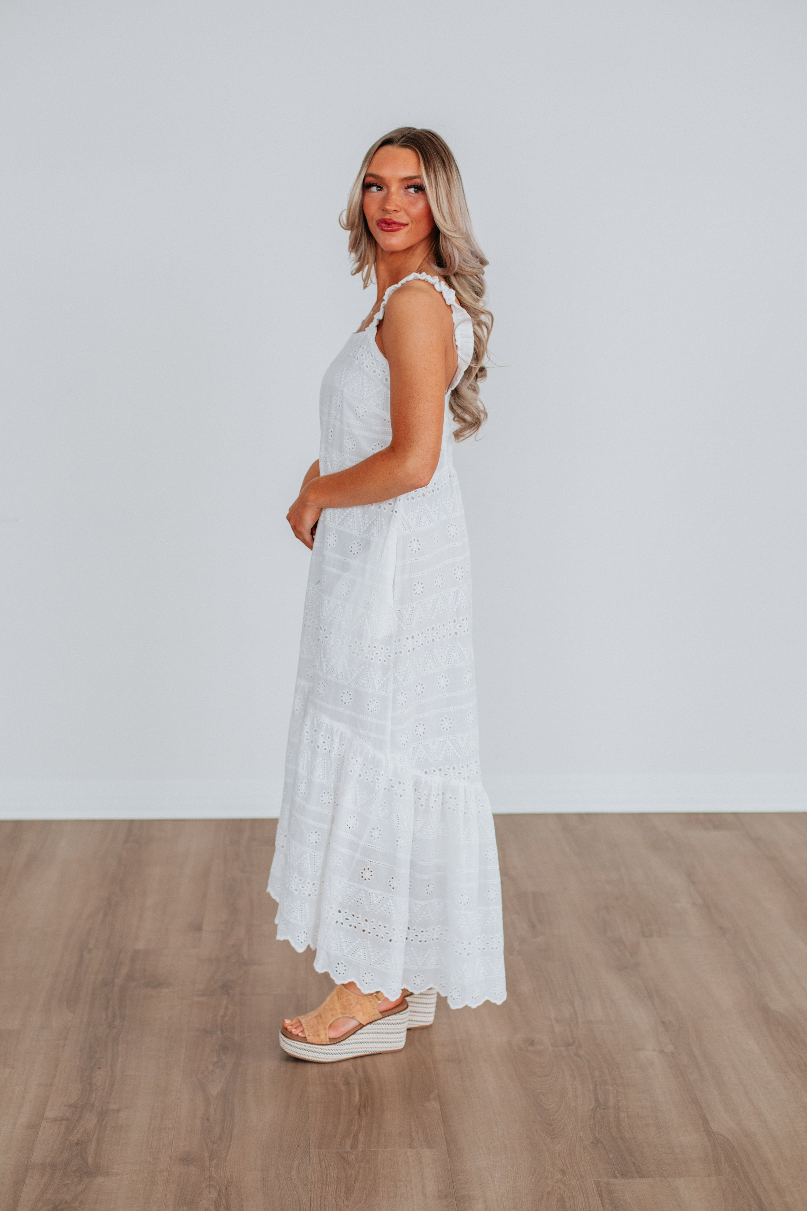 Amalie Dress - Elegant Women's Floral Midi Dress for Casual Wear, Office & Special Occasions | Perfect for Summer, Weddings & Parties