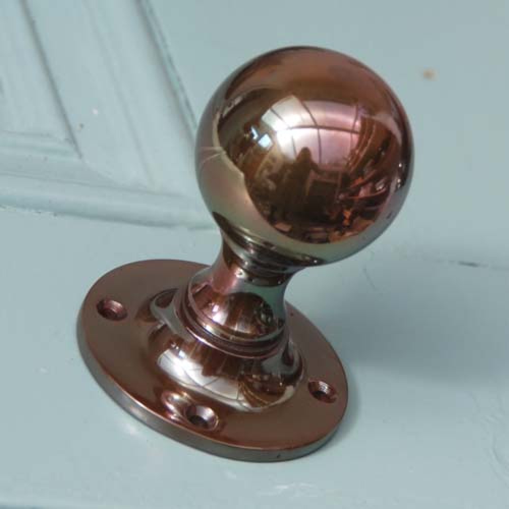 Vintage Bronze Round Door Knobs - Classic & Durable Hardware for Home & Office Doors | Perfect for Bedrooms, Bathrooms & Interior Doors