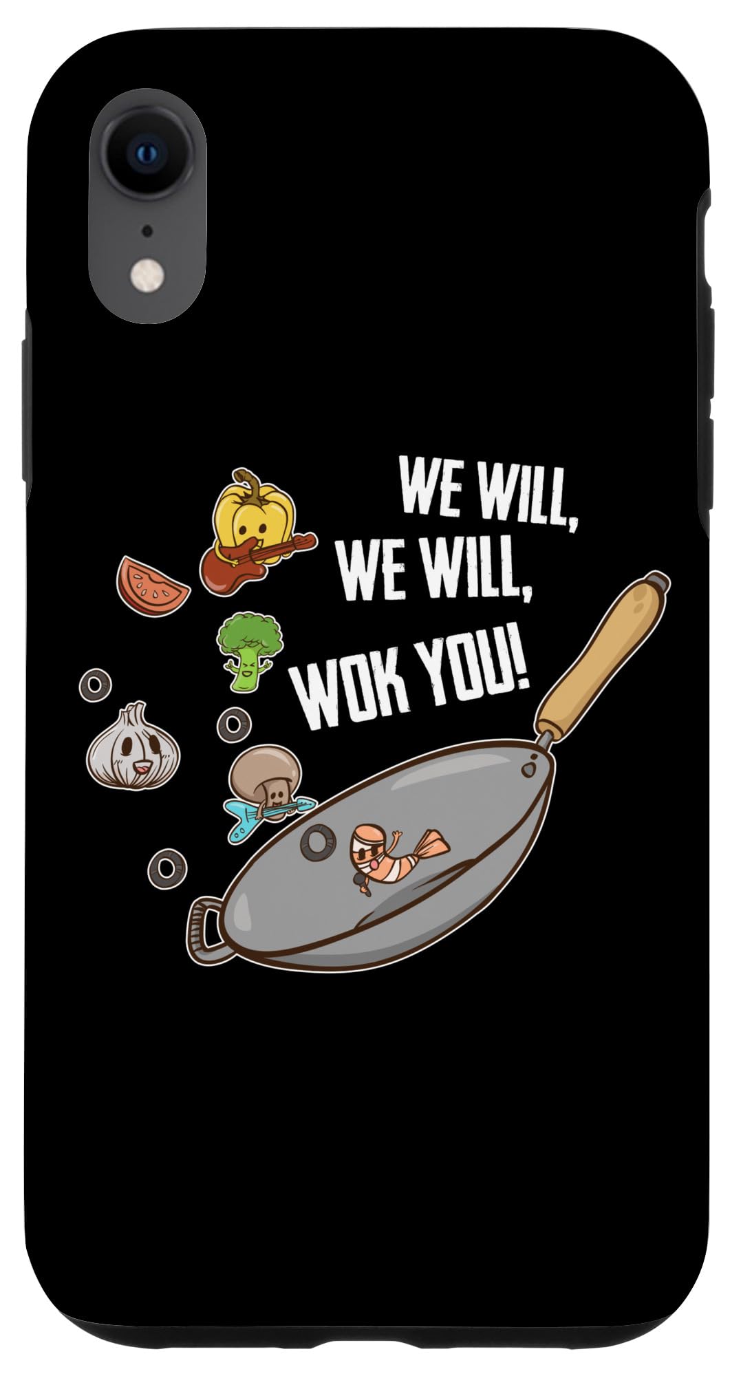 iPhone XR Case - Funny 'We Will Wok You' Chinese Chef Cooking Humor Design - Perfect for Food Lovers & Kitchen Enthusiasts