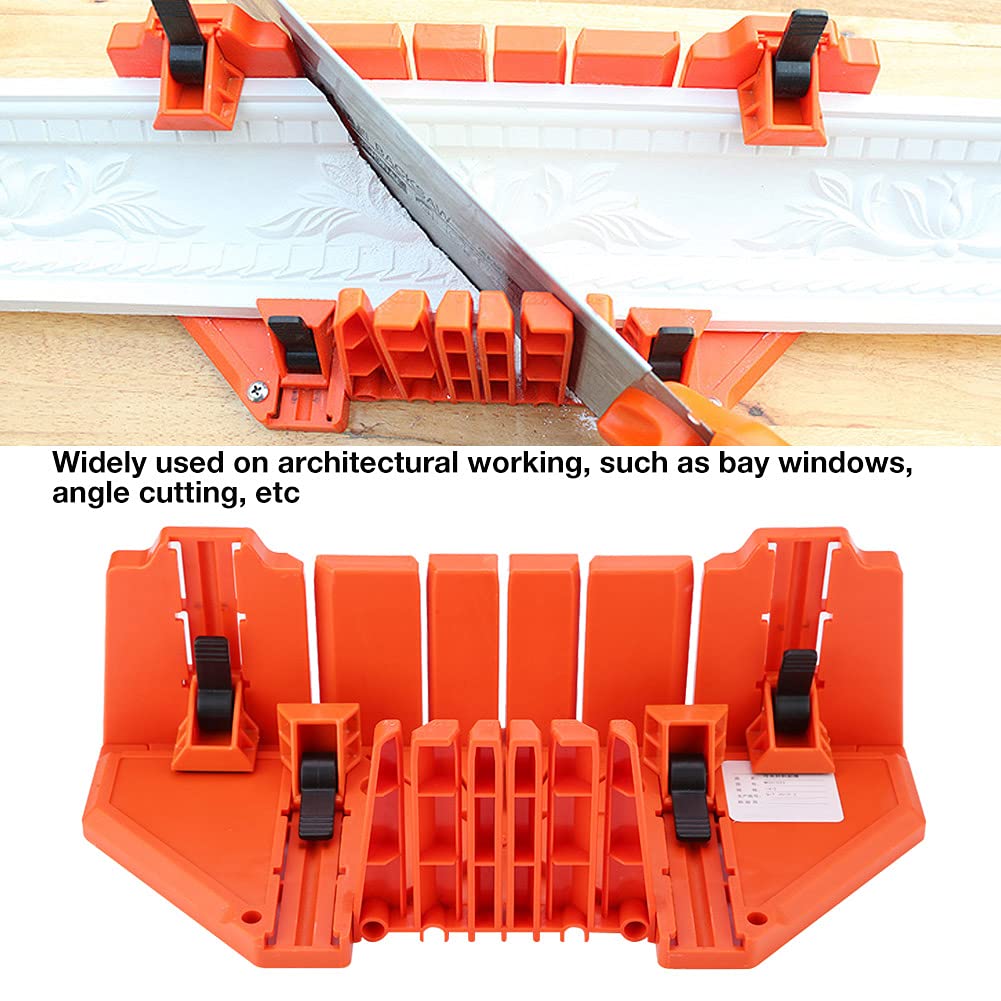 14 Inch Miter Box and Saw Set - Precision Wood Cutting Hand Saw with Clamp | Perfect for DIY Woodworking, Home Improvement & Carpentry Projects