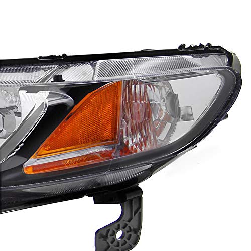 06-11 Honda Civic Sedan 4Dr Headlights - JDM Black Housing with Amber LED Lights for Si, EX, LX, DX, GX & Hybrid Models | Perfect for Night Driving & Car Customization