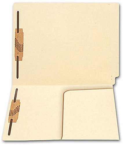 EGP File Folder with Half Pocket and Two Fasteners - 100 Pack for Office Organization, Document Storage, and School Supplies