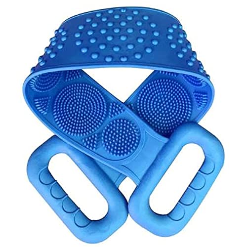 SAJYO Silicone Body Scrubber - Exfoliating Belt for Shower & Spa Use