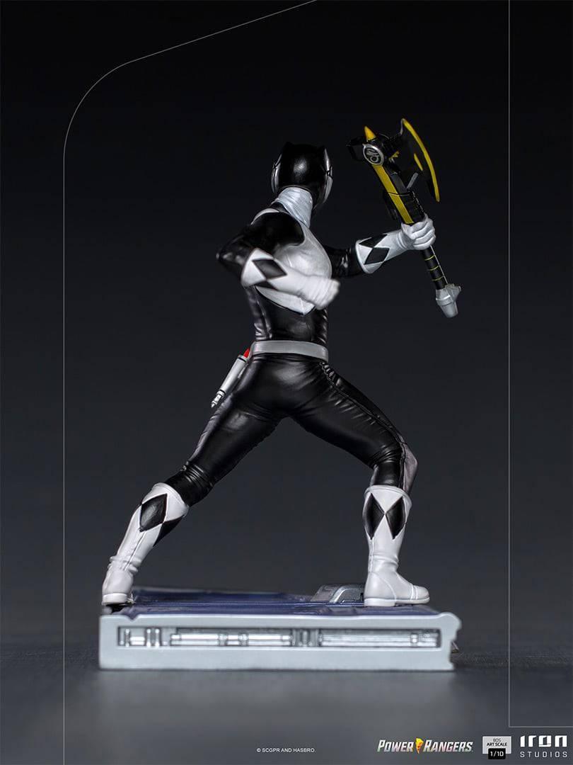 Iron Studios Power Rangers Black Ranger BDS Art Scale 1/10 Statue - Collectible Action Figure for Display & Home Decor