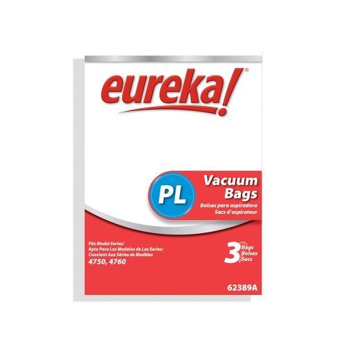 Genuine Eureka PL Vacuum Bag 62389A - 3 Pack Replacement Bags for Eureka Vacuums | Perfect for Home Cleaning, Pet Hair Removal & Allergy Relief