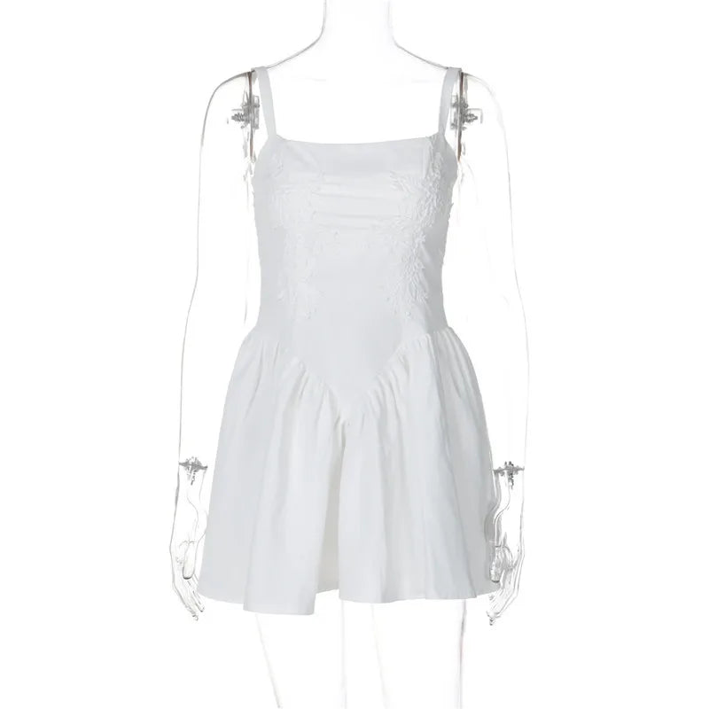 Sexy Backless Lace-Up Mini Dress for Women - A-Line Spaghetti Strap Sleeveless Club Party Dress | Elegant Evening Wear for Date Night, Cocktail Parties & Special Occasions