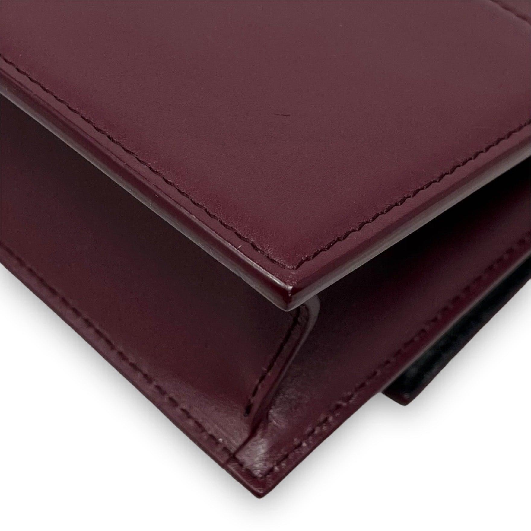 Balenciaga Burgundy Sharp XS Crossbody Bag - Stylish & Compact Luxury Handbag for Women | Perfect for Parties, Date Nights & Everyday Use