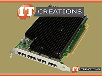 HP NVIDIA NVS 450 PCIe Video Card 2GB GDDR3 4 DisplayPorts - Professional Graphics Card for CAD, 3D Modeling & Multi-Monitor Workstations