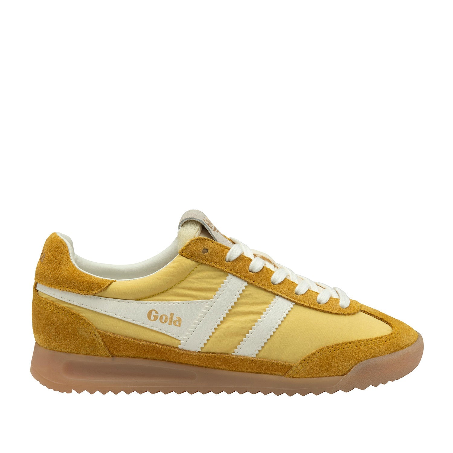 Gola Women's Firefly Yellow Sneakers - Retro Running Shoes for Women - Lightweight Comfortable Walking Shoes - Perfect for Casual Wear, Gym & Outdoor Activities