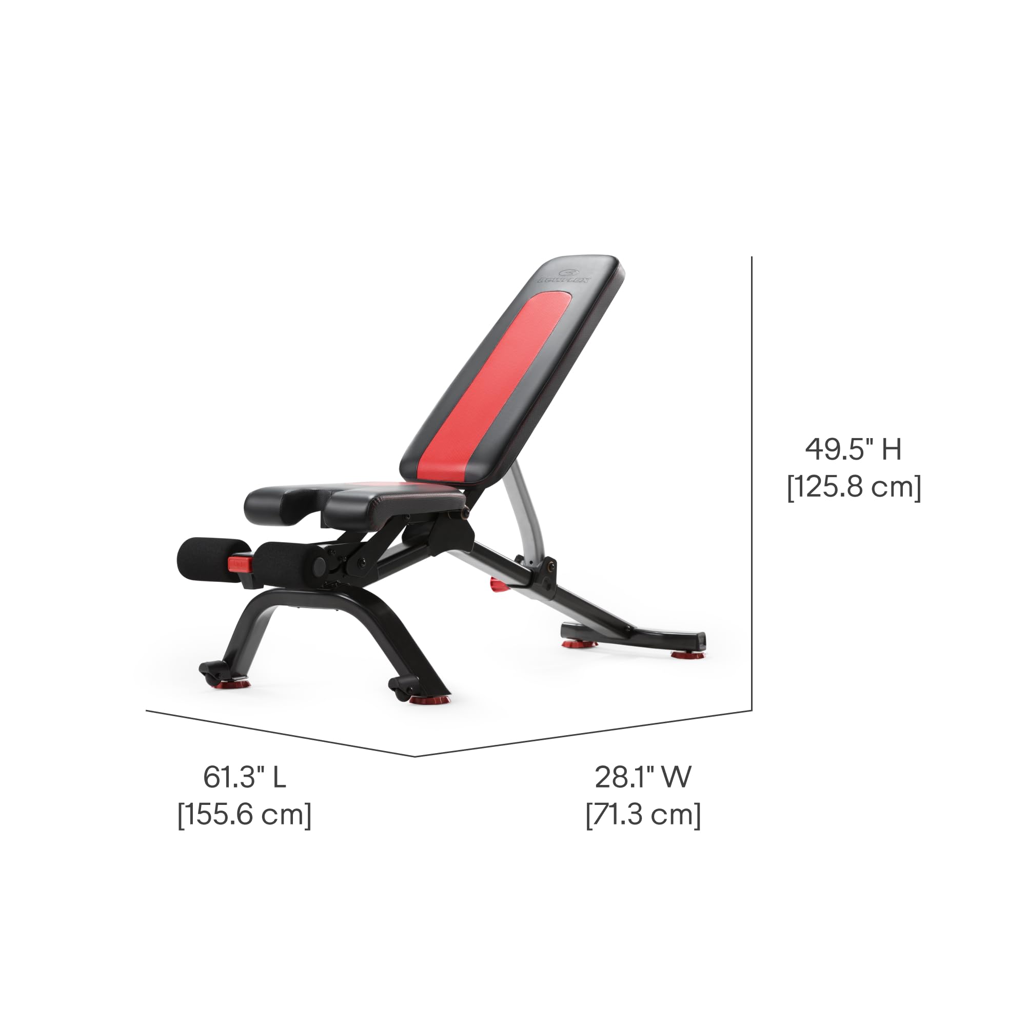 BowFlex Adjustable Weight Bench for Home Gym - Strength Training Equipment for Full Body Workouts | Perfect for Dumbbell & Barbell Exercises, Compact Design Fits Small Spaces