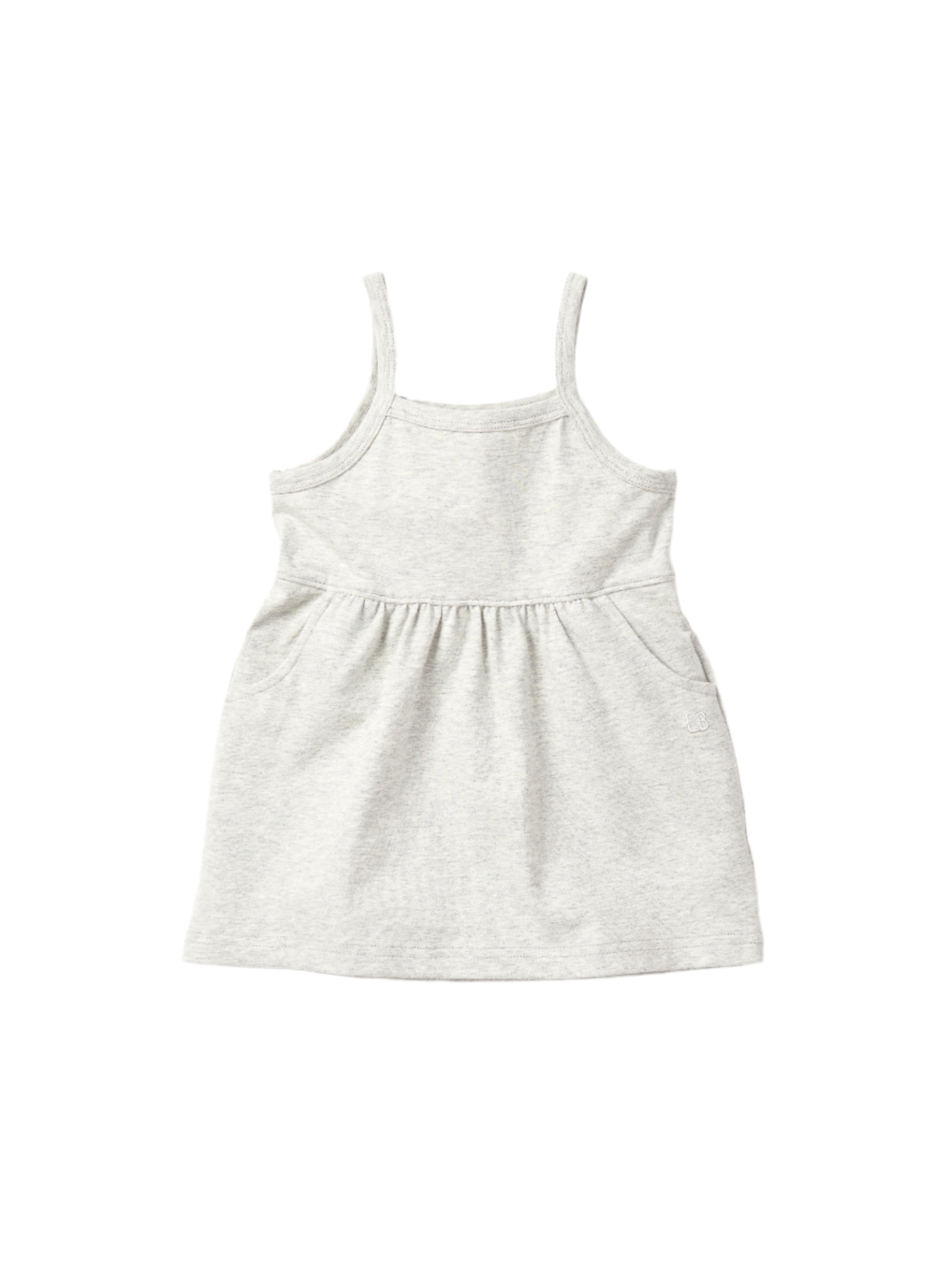 Women's Light Heather Grey Jersey Tank Dress - Casual Summer Wear for Beach, Outings & Everyday Comfort