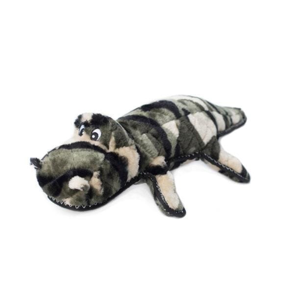 ZippyPaws Camouflage Alligator Dog Toy - Squeaky Plush Chew Toy for Medium & Large Dogs | Durable Stuffed Animal for Playtime, Training & Cuddling | Perfect for Fetch, Tug-of-War & Interactive Play
