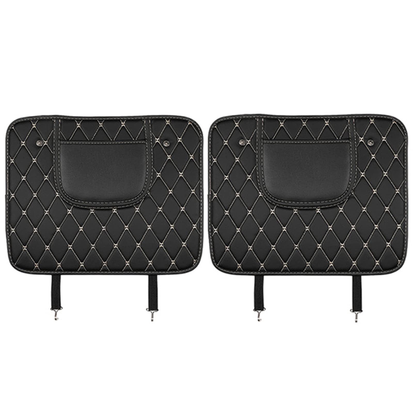 Premium Leather Car Seat Back Protector Cover for Kids - Anti Mud & Dirt Kick Mat Pads, Durable Auto Seat Cover Cushion for Child Safety - Perfect for Family Road Trips and Daily Commutes