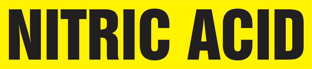 Accuform RPK529SSH Self-Adhesive Nitric Acid Pipe Marker - 8
