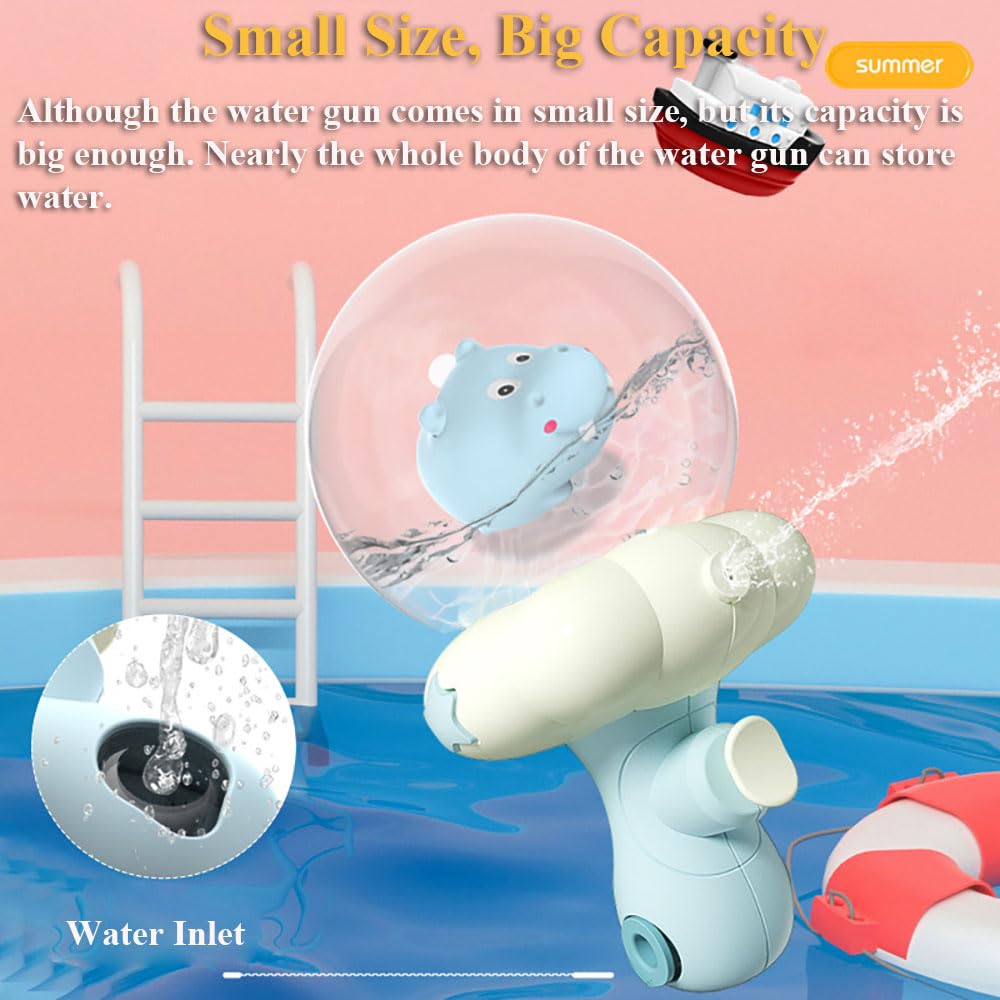 Cartoon Octopus Water Gun Toy for Kids - Transparent Water Tank with LED Lights, Outdoor Pool Beach Summer Water Play Toy for Boys and Girls - Perfect for Parties, Backyard Fun, and Beach Activities