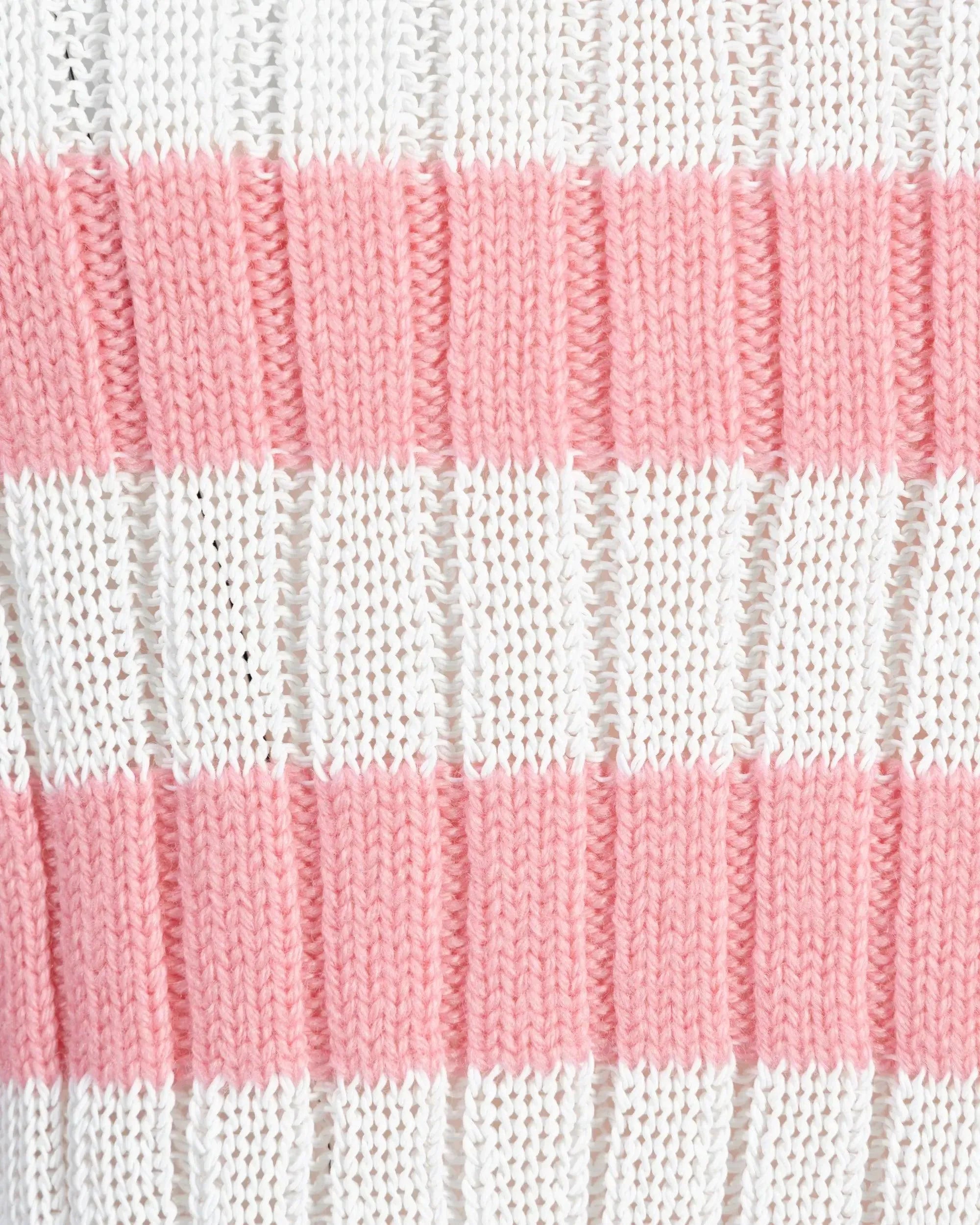 Balmain X Barbie Off Shoulder Knit Crop Top - Women's Fashion Tops for Casual Wear & Party Outfits