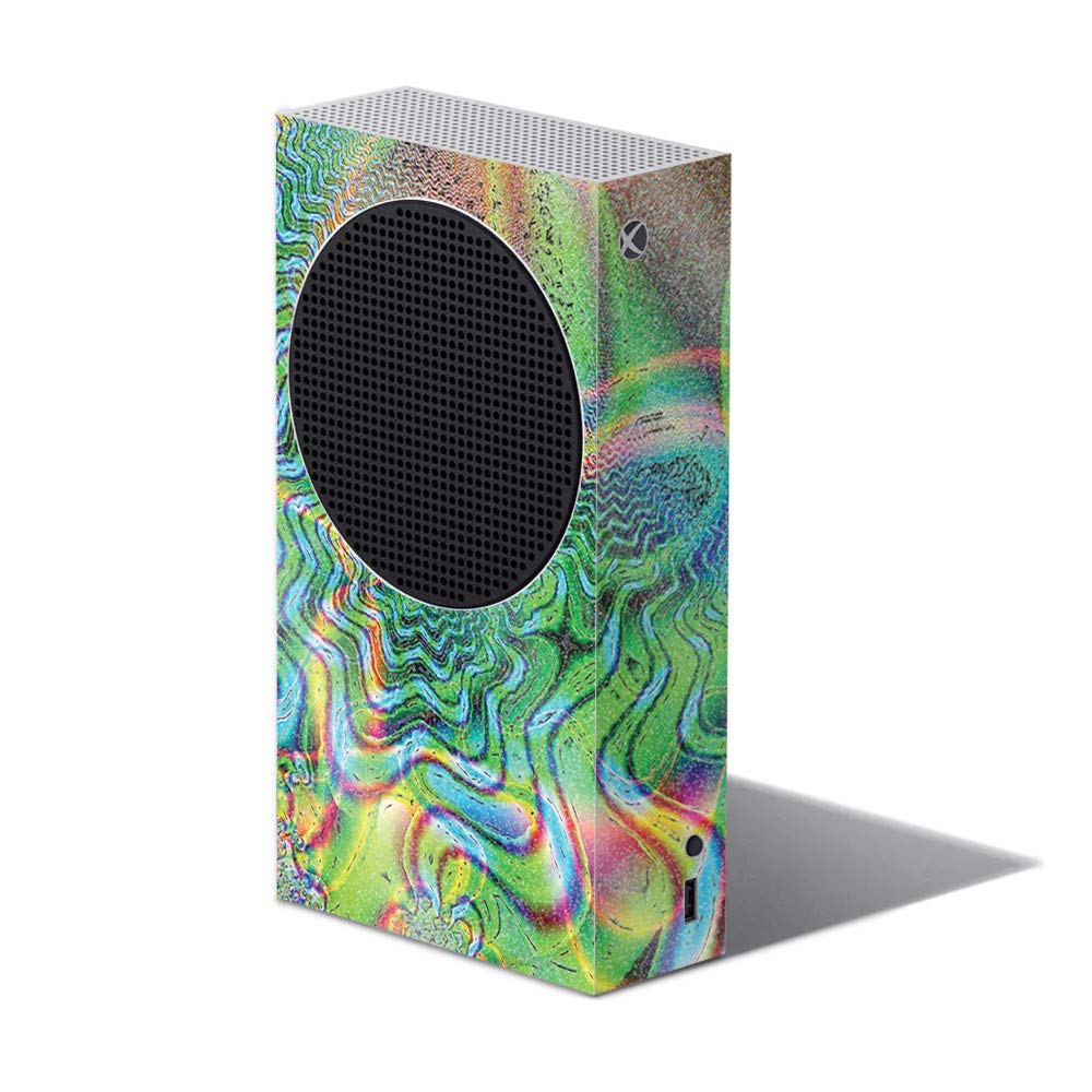 MightySkins Glossy Glitter Skin for Xbox Series S - Psychedelic Design | Protective & Durable High-Gloss Finish | Easy to Apply & Remove | Made in USA | Perfect for Gaming, Decor & Personalization